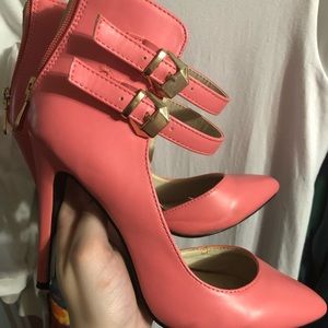 Bright Pink Pumps